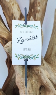 Svatební prskavka zelené listy